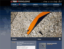Tablet Screenshot of goparagliding.cz